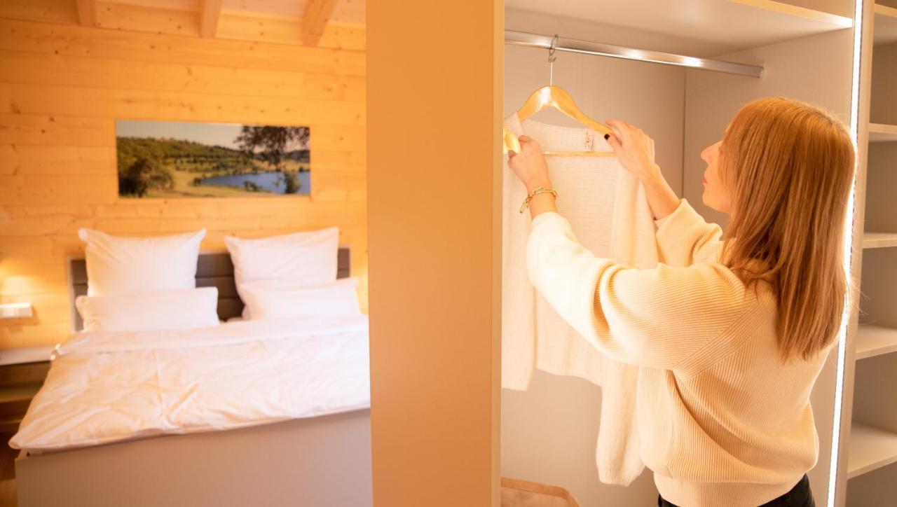 Netten Naturerlebnis Holz-Chalets Daun Luaran gambar